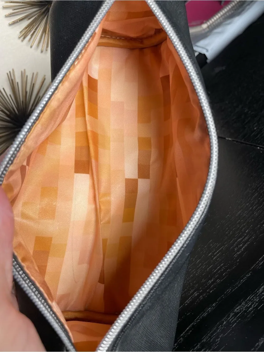 BAREPRO Small Black Faux Leather Travel Pouch by bareMinerals #freetheface